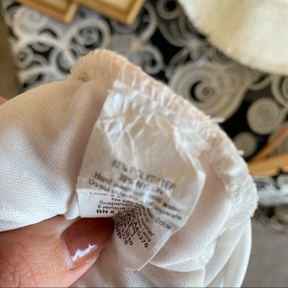 Pink and white Lace Dress with Black Bow - Picture 9 of 9